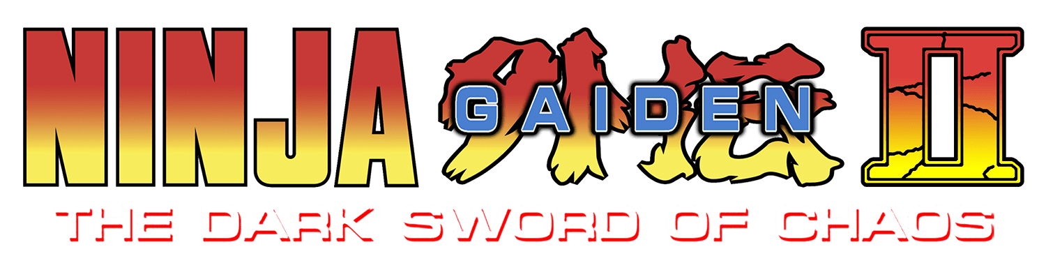 Ninja Gaiden II The Dark Sword of Chaos logo for NES